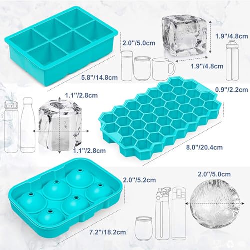Molde de silicona para cubos de hielo con 37 cavidades miniatura 2