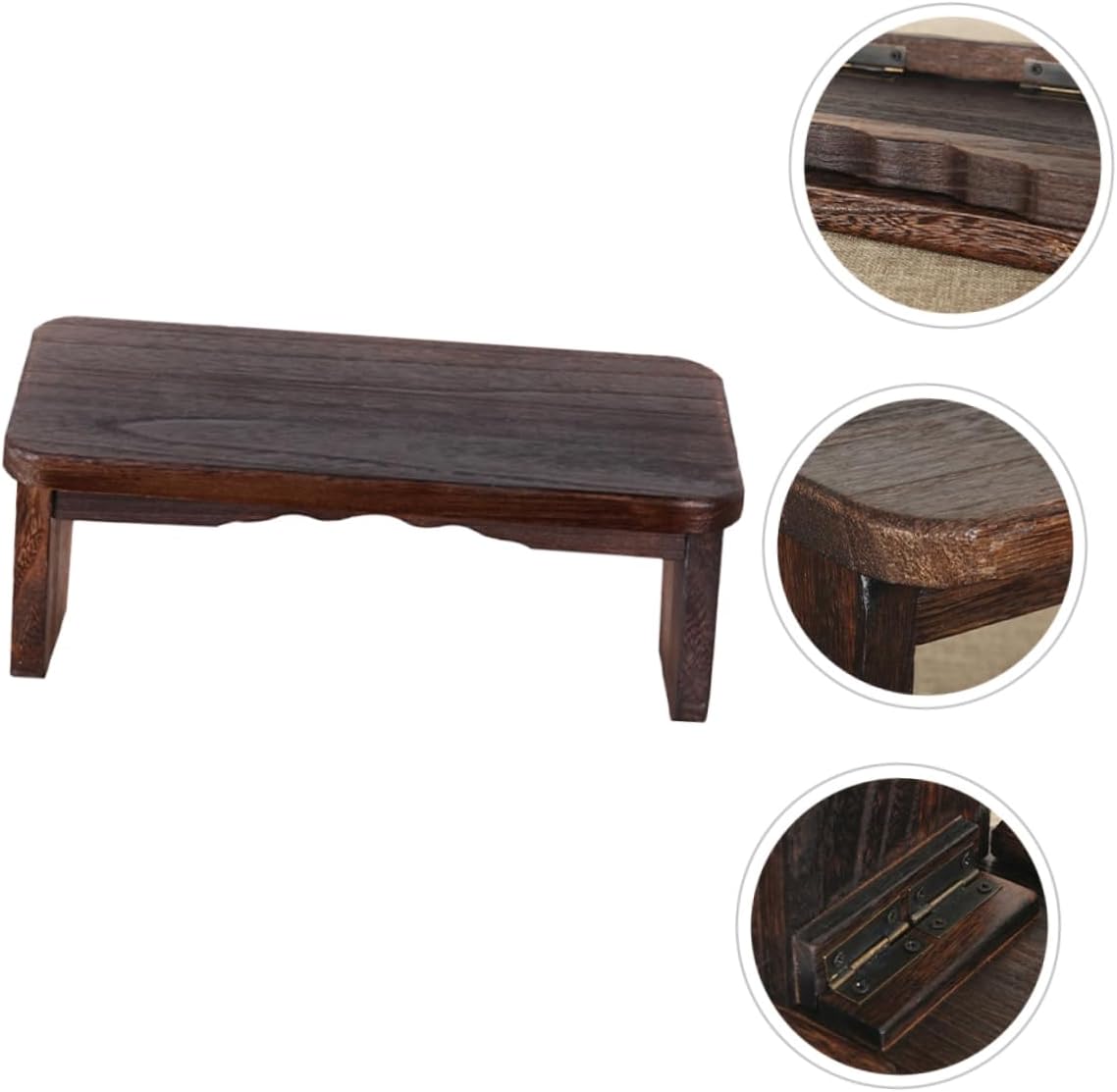 BESPORTBLE Foldable Wood Stool for Meditation Stool Bench Cushion Ergonomic Kneeling Chair