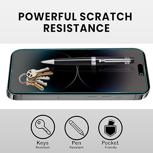 Image of ArmourPro Anti-Spy Privacy Tempered Glass for iPhone 14 Pro Max - Anti Peeping Screen Protector, Edge to Edge Full Coverage, 9H Hardness, Easy Installation Kit | Pack of 2