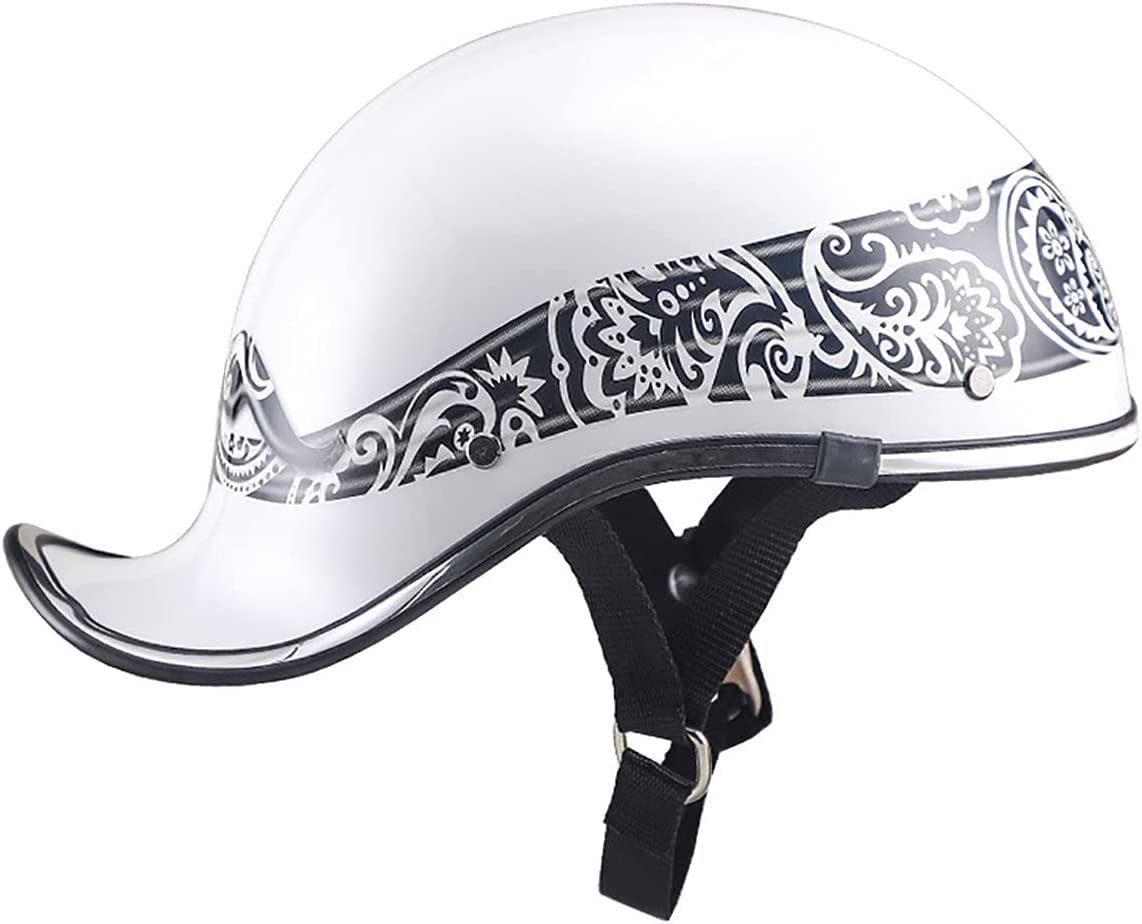 Motorfiets mat Duitse half gezicht helm chopper cruiser biker | NL