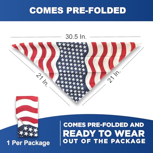 Bandera americana en pañuelo para perros grandes y medianos que buscan comodidad y estilo 5