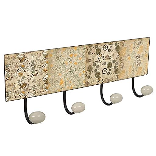 PERCHA pared metal diseño Clásico Vintage decoración MANDALAS cachemir con 4 GANCHOS porcelana | Ya disponible en tu tienda friki favorita! En mundofriki.es! PERCHA pared metal diseño Clásico Vintage decoración MANDALAS cachemir con 4 GANCHOS porcelana | Ya disponible en tu tienda friki favorita! En mundofriki.es!