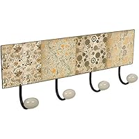 PERCHA pared metal diseño Clásico Vintage decoración MANDALAS