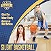 Anywhere Sports Silent Basketball | Grooved Airless Indoor Basketballs | Soft Foam Indoor Basketball | Soundless for Quiet Dribbling and Indoor Training | Higher Bounce Non-Deforming