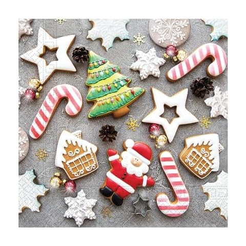 Procos Christmas Napkins with Biscuit Design Cover