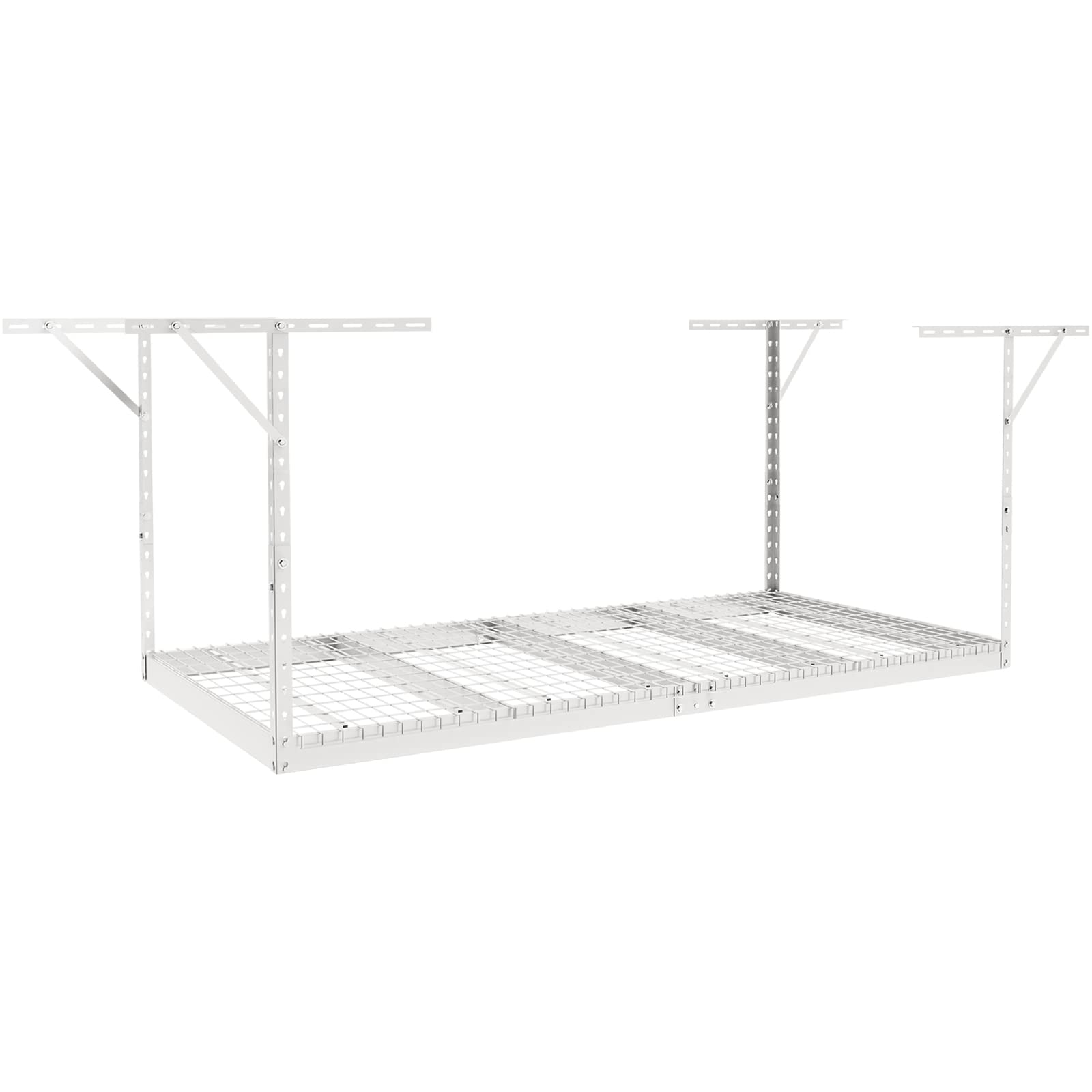 VEVOR Estante de almacenamiento para garaje 48 x 96 pulgadas, acero laminado en frío ajustable, 600 libras, blanco