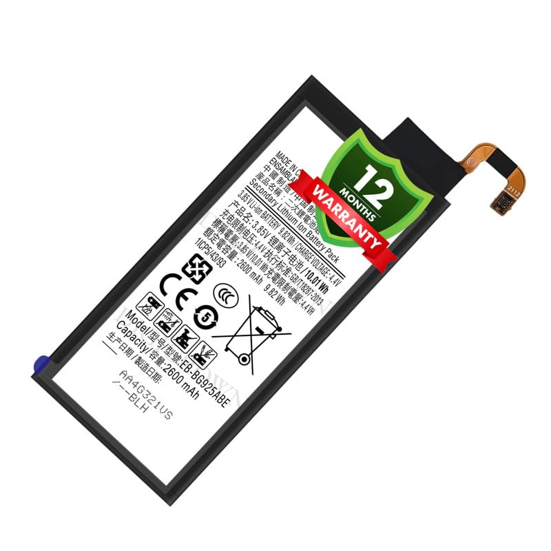 Image of Original EB-BG925ABE Battery Compatible for Samsung Galaxy S6 Edge - (2600mAh) - 1 Year Warranty DF7