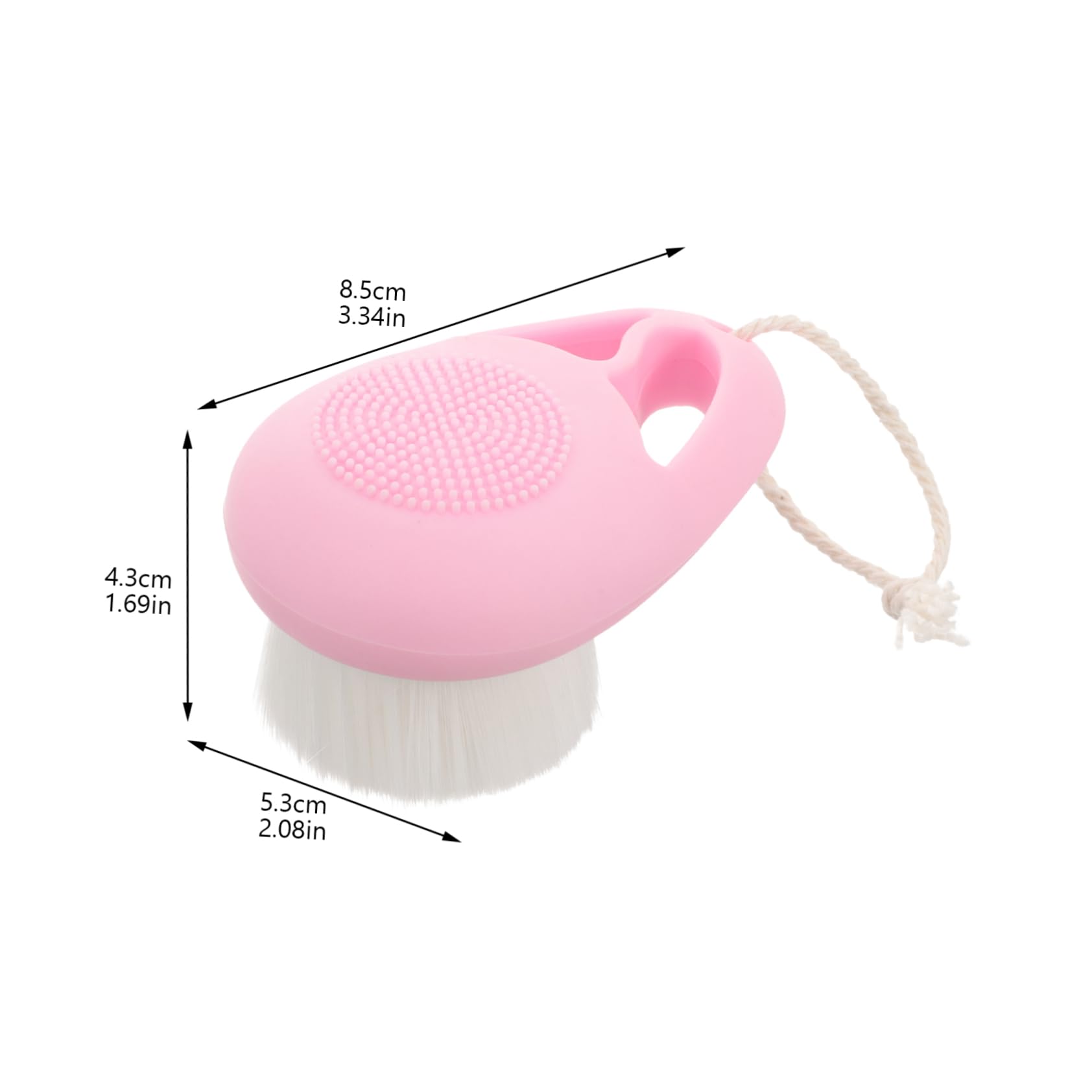 LIFKOME Face Wash Brush Exfoliating Facial Scrubber Silicone Brush for Women Gentle Manual Cleansing Tool