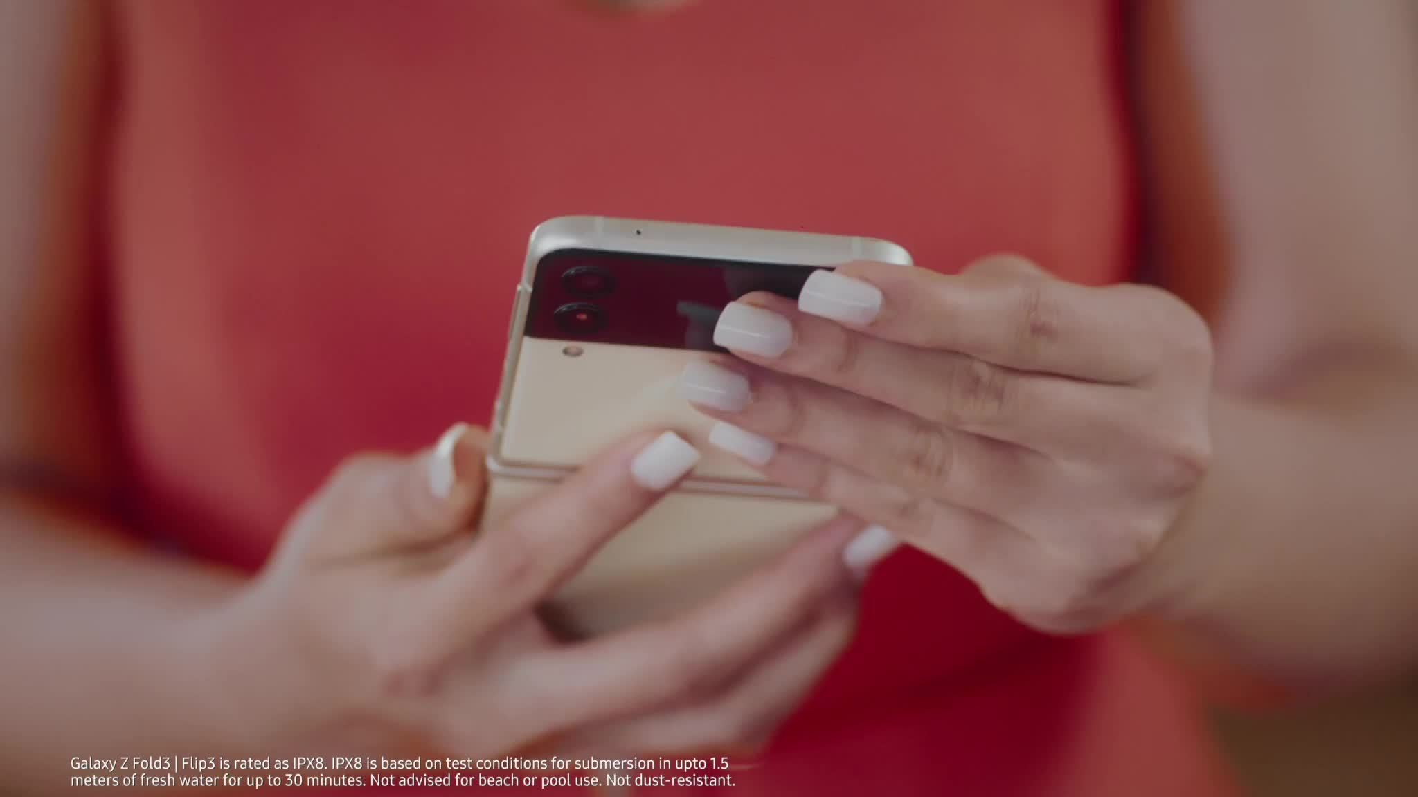 Samsung Galaxy Z Flip3 5G (Cream, 8GB RAM, 128GB Storage) with No