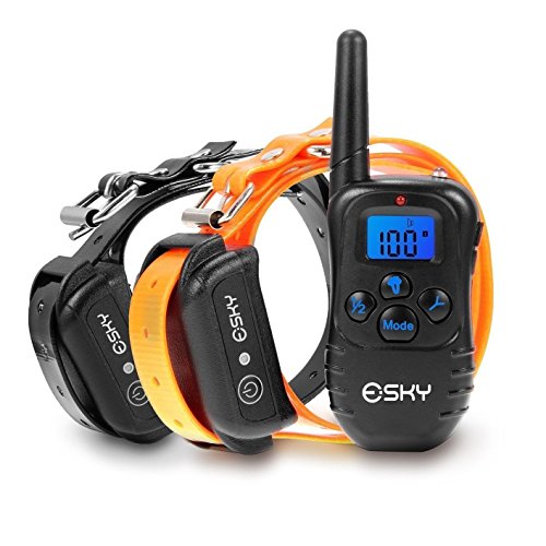 Esky Shock Collar 330yds Remote Dog Training Collar with Beep/Vibration/Shock Electric E-Collar