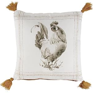 Primitives by Kathy Decorative Pillow Tan Rooster Decorative Throw Pillow Standard
