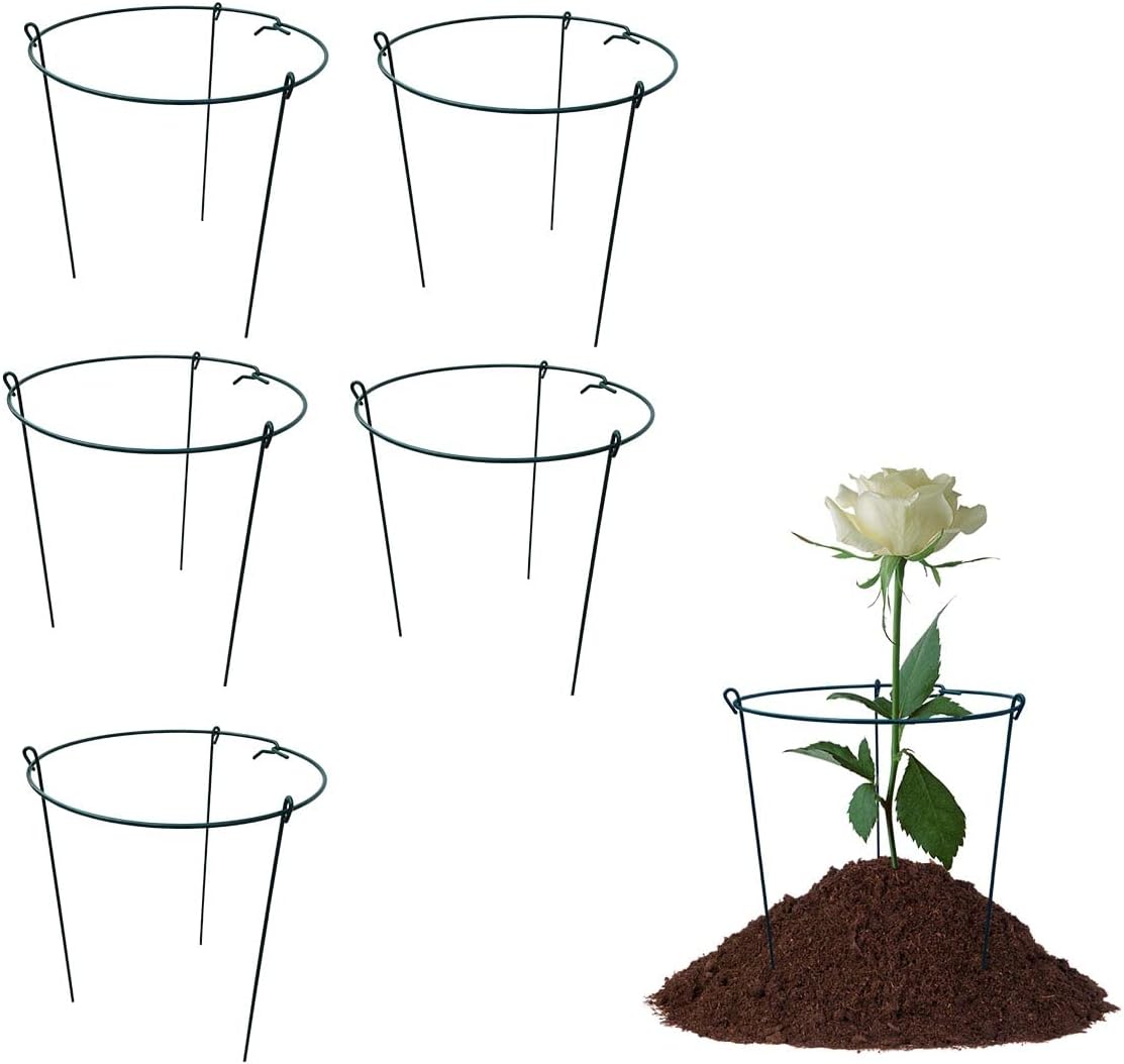 14" Wide x 24" High Peony Cage Rings Garden Plant Support