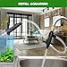 ZRDR Aquarium Siphon Vacuum Gravel Cleaner Kit for Fish Tank Cleaning Gravel & Sand, Fish Tank Water Changer Metal Faucet Connector with Long Hose Drain & Fill（32ft）