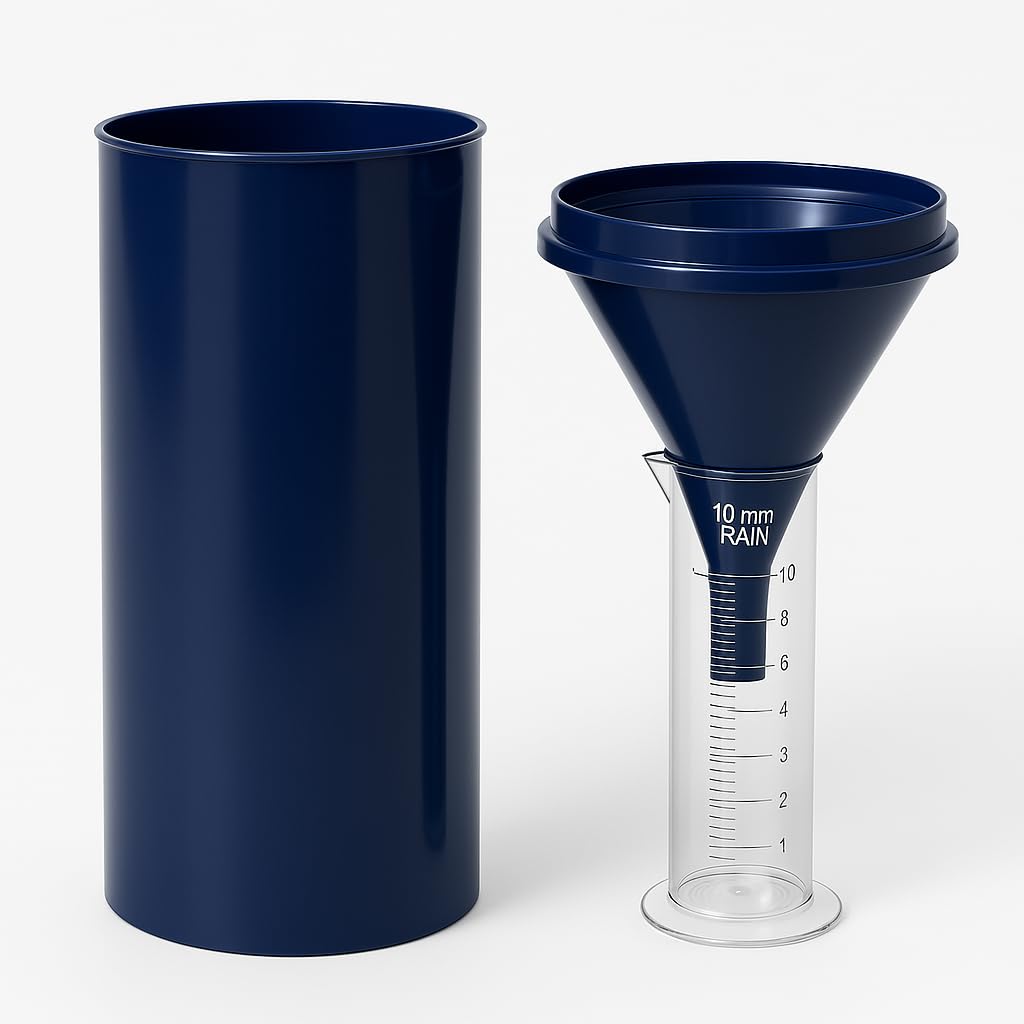 Professional Rain Gauge Set, 10mm Rainfall Measurement, 200cm² Collector, 28cm Beaker-picture-31