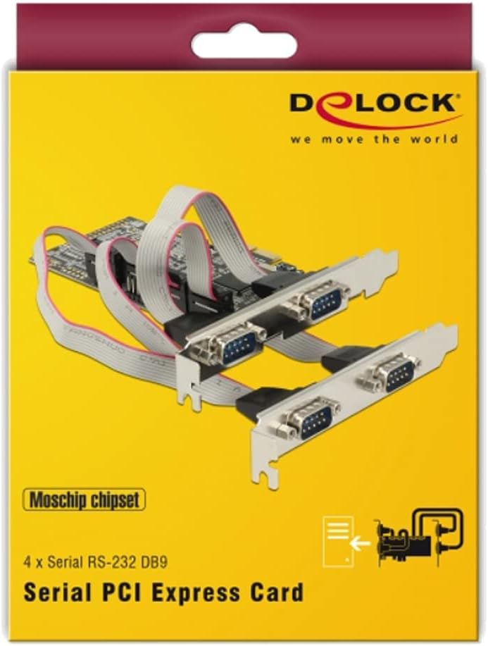 PCI Express Card 4 x Serial Silver