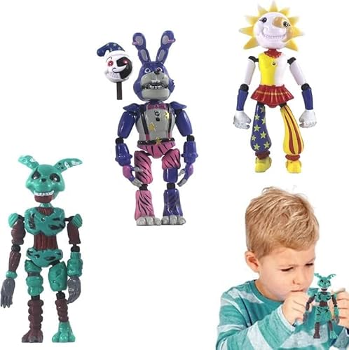 Pancoat Warm Fnaf Figure Final Boss Cute Bonnie Bear Five Night At Freddys Security Breach Action Figure - Pvc Model Sundrop Moondrop Toys Gifts #TOP1