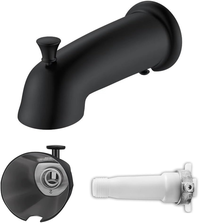 Weirun Universal Bathroom Extra Long Tub Spout with Shower Diverter ...