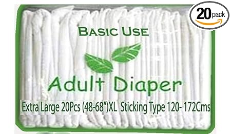 UB Bu Adult Diapers Extra Large 20Pcs (48-68