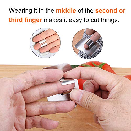 N / D 3 Pack Stainless Steel Finger Guard Protector for Cutting, Slicing and Dicing, Avoid Hurting While Chopping - Image 5