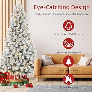 6ftflockedchristmastreewith250warmwhitelightsfrostedartificialtreewith820snowybranchtipsmetalstandfoldablebaseidealforhomeofficepartyorholidaydecor Urban Country Home Decor 6ft flocked christmas tree with 250 warm white lights frosted artificial tree with 820 snowy branch tips metal stand foldable base ideal for home office party or holiday decor urban country home decor
