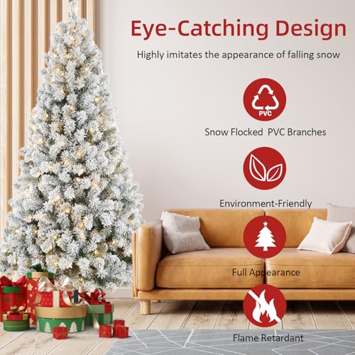 6ftflockedchristmastreewith250warmwhitelightsfrostedartificialtreewith820snowybranchtipsmetalstandfoldablebaseidealforhomeofficepartyorholidaydecor Urban Country Home Decor 6ft flocked christmas tree with 250 warm white lights frosted artificial tree with 820 snowy branch tips metal stand foldable base ideal for home office party or holiday decor urban country home decor