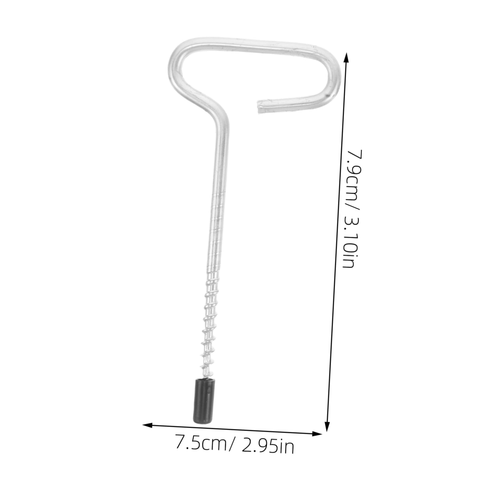 NAMOARLY 2pcs Ice Spikes Tent Spikes Anchors Heavy Duty Metal Stakes for Outdoor Activities