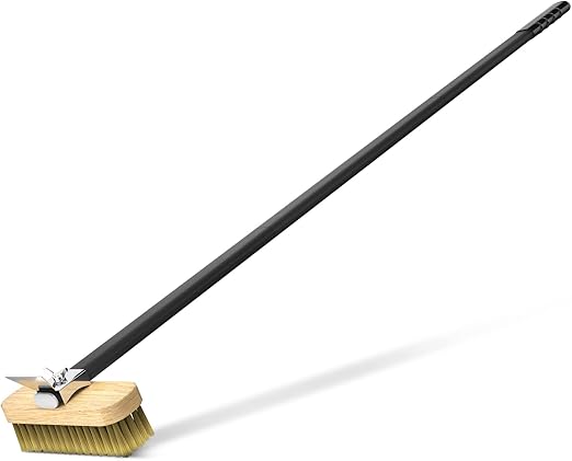 Brosse pour Four à Pizza G.a HOMEFAVOR avec racloir réfractaire – Manche Aluminium 120 cm Brosse pour Four à Pizza G.a HOMEFAVOR avec racloir réfractaire – Manche Aluminium 120 cm