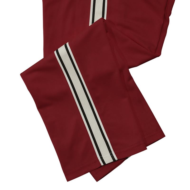 Men's Athletic Pants Loose Straight Leg Striped Casual Sweatpants Track Joggers Pant with Pockets Elastic Waist2