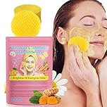 Kojic Acid and Turmeric Pads, 60pcs Turmeric Kojic Acid Cleansing Pads, Facial Sponges for Cleansing, Balance Skin Oil And Water,Gentle & Non-Irritating (60 count (Pack of 1))