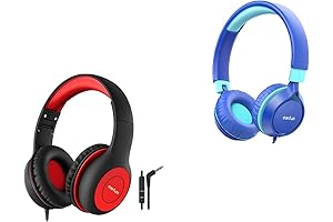 earfun Kids Headphones: Safe 85/94dB Volume, Wired Headphones for Kids