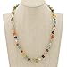 Glass of Venice Short Murano Glass Necklace 16-Inch Plus Extender - Italian Multicolor Sommerso Sparkling Beads Handmade Blown - Necklaces for Women