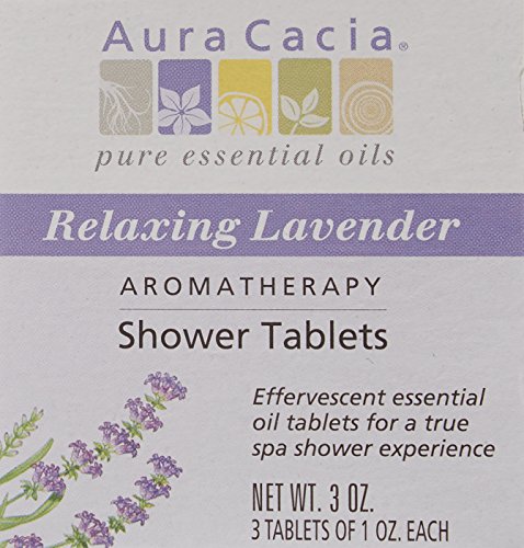 Aura Cacia Aromaterapia tabletki pod prysznic relaks lawenda 3 ea