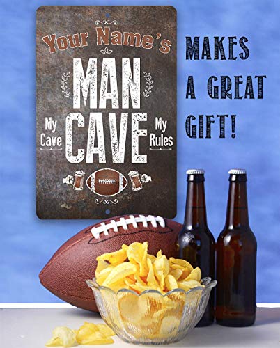 Funny Signs For Man Cave Decor -Personalized Man Cave - Metal Sign Man Cave Accessories - Indoor/Outdoor Vintage Tin Signs - Man Cave Signs And Decor, Home Bar Decor, Father's Day Gift, Basement Decor #TOP1