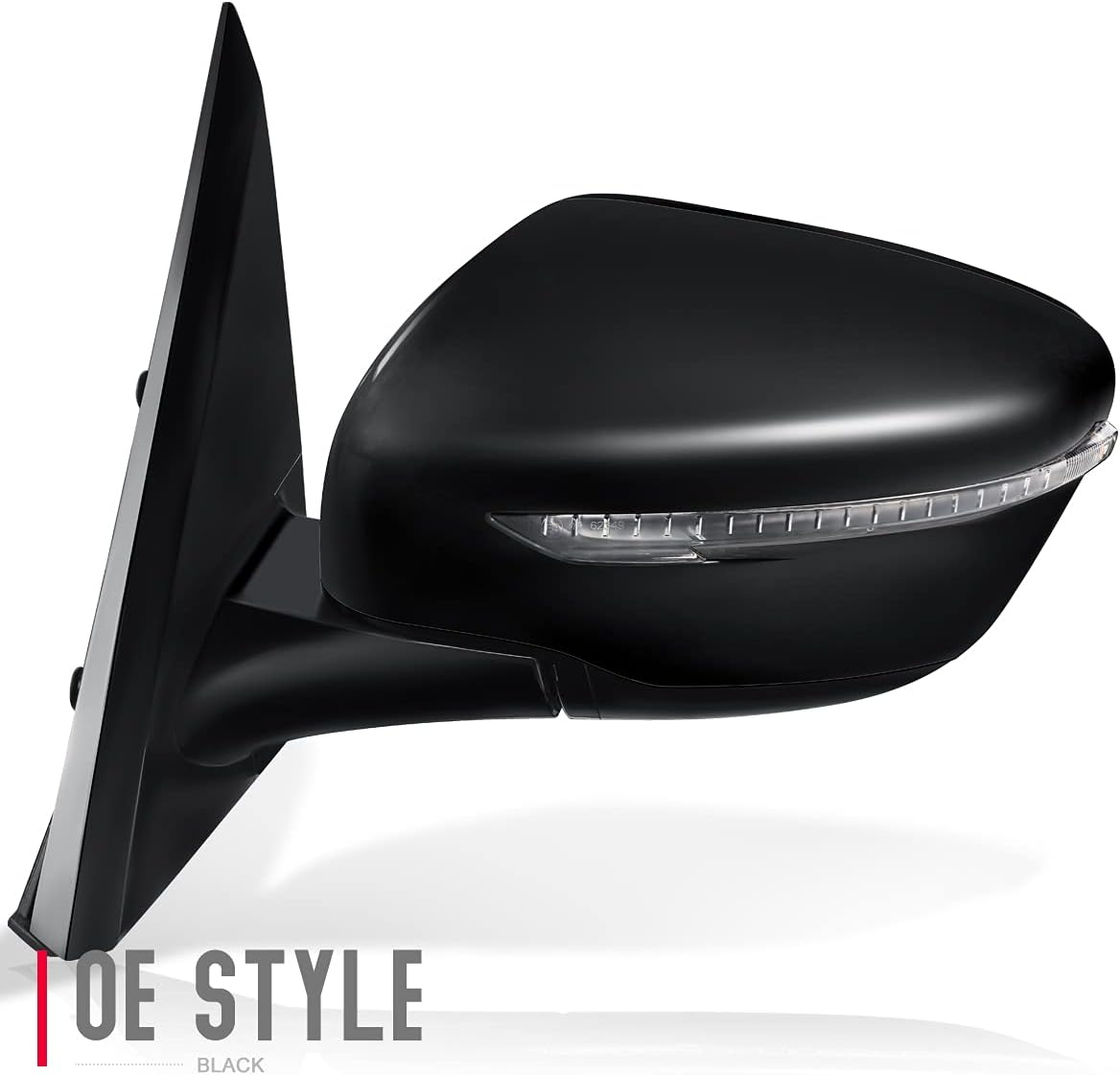 Auto Dynasty NI1320274 Factory Style Driver Left Side Mirror - Manual Folding | Power Adjust | Heated Glass | Turn Signal - Compatible with Pathfinder 17, Paint to Match