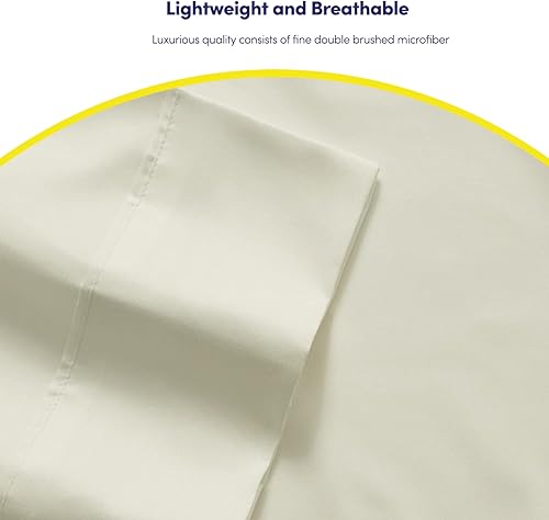 Miniatura 6 de Sweet Home Collection Juego de sábanas de 6 piezas de 1,500 hilos de microfibra con bolsillos profundos y fundas de almohada extra, paquete