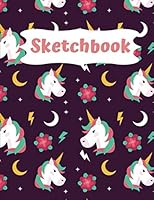 Sketchbook for Girls: Unicorn Blank Pages Notebook for Drawing and Sketching , Doodling and Journal for Girls : 8. 5 X 11 (120 Pages) Large Blank Pages Classroom Edition SKetchbook for Girls 1702758702 Book Cover