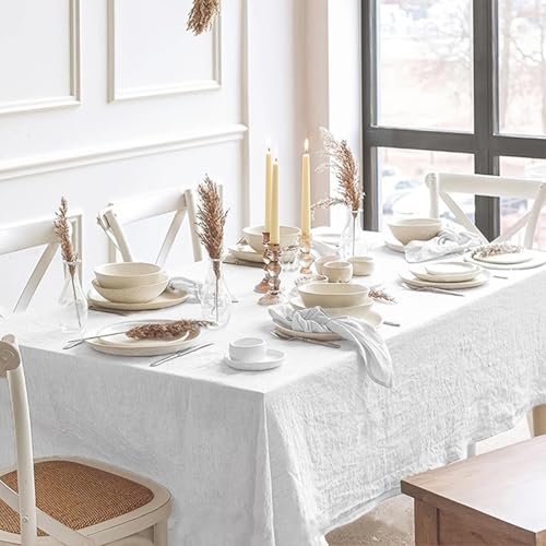 Nappe blanche en texture plissée douce et infroissable - 2