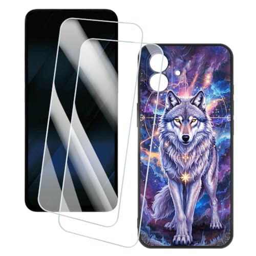 OAGELIM 2�Z�b�g �X�N���[���v���e�N�^�[ + �P�[�X Furi Phone FLX1S (6.7 �C���`) �Ƃ̌݊������� �A�[�e�B�X�e�B�b�N�J�X�^���v�����g�J�o�[�Ƌ����K���X�t�B���� �X�N���b�`�h�~ (�T2)