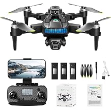 GPS Drone with 4K EIS Camera for Adults, 60 Mins Flight Time, Long Range Transmission, Follow Me, Auto Return, Brushless Motor, Obstacle Avoidance, Lightweight and Foldable Quadcopter for Beginner Birthday Gifts Toy