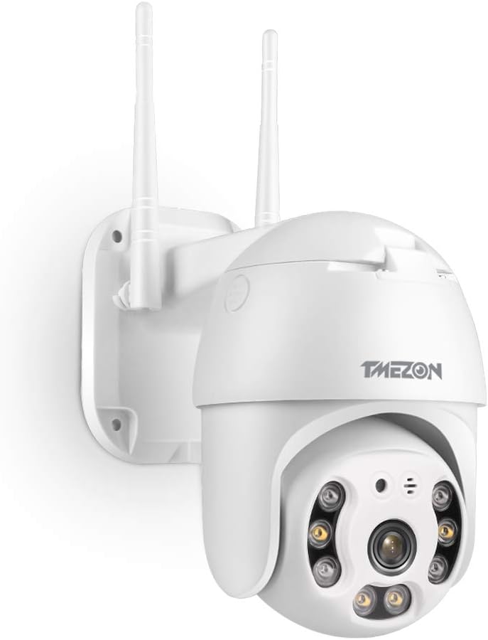 TMEZON PTZ camera mounted on a wall
