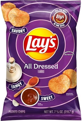 Amazon.com: Lay's Potato Chips, All Dressed, 7.75 oz Bag