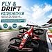 HT45 Mini 2-in-1 RC Drone for Kids, Land & Air Stunt Racer with Ground Drift, 360° Flips, Altitude Hold, 3 Speed Modes, LED Lights and 3 Speed Modes, Gifts for Boys and Girls