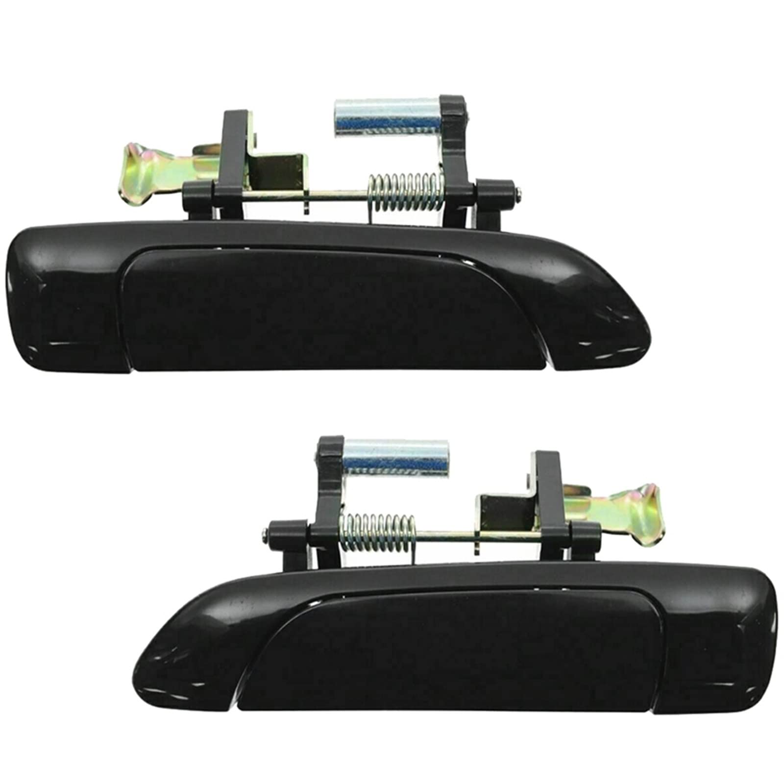 Maniglia Interna portiera dell’Auto 2Pc Posteriore Esterno Esterno Maniglie delle Porte Set Nero LH RH 2001-2005 per Civica Berlina Maniglia Portiera dell'Auto