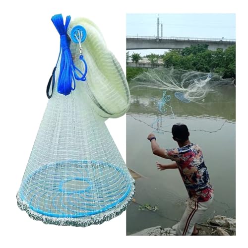 Filet de pêche à réseau rotatif ultra stable pour lacs et océans
