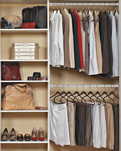 Silberne Schrankstange 70cm bis 163cm, Ausziehbare Schrank Teleskopstange Durchmesser 25mm zum Klemmen für Garderobe und Kleiderschrank