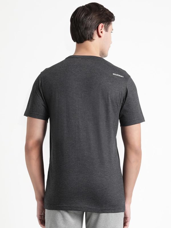 Image of Wildcraft Men's Solid Regular Fit Polo Shirt