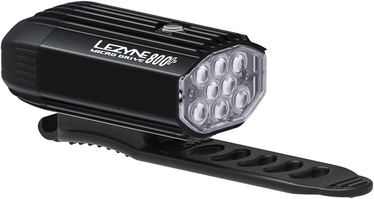 LEZYNE Micro Drive 800 + Ktv Drive Pro Plus Light Pair Satin Black/Black, One Size