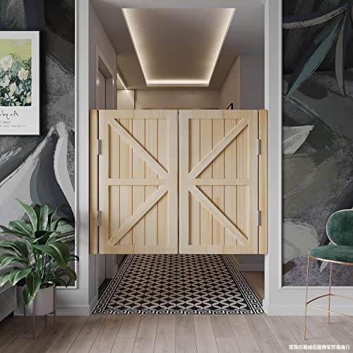 Portes de café commerciales battantes bois cloison restaurant