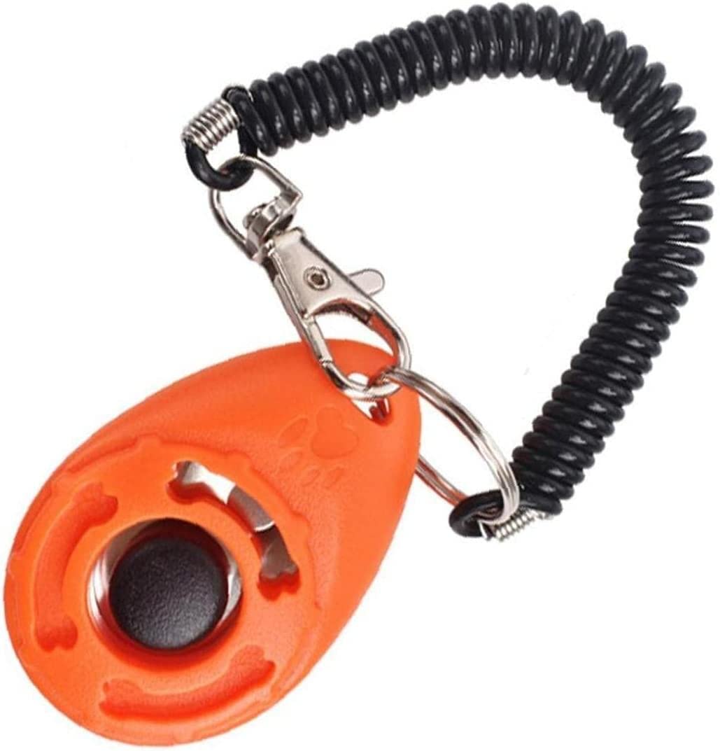 PULABO Clicker d'entraînement avec dragonne pour Chien Chat Cheval utile