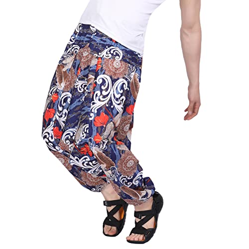 Image of Whitewhale Men's Cotton Solid Harem Pants Yoga Trousers Hippie Pant